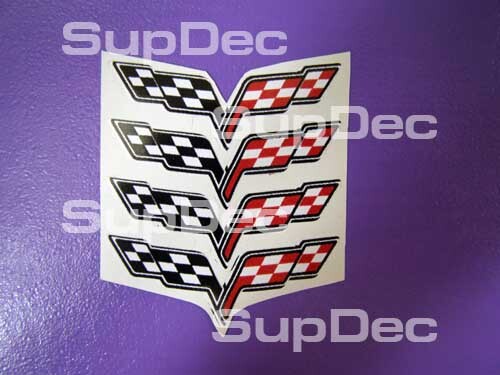 corvette c6 #3 4 Stickers Decals